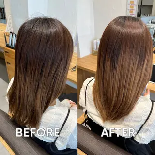 セミロング 髪質改善 ♡ 北村祐美子のヘアスタイル