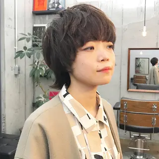 ショート パーマ ✂︎ウルフ・ショート ✂︎MIKUNIのヘアスタイル