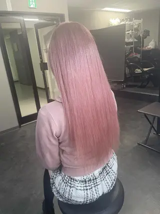 ロング 艶髪/Wカラー 蓮のヘアスタイル
