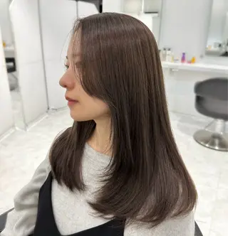 ミディアム カラー ♡上品韓国髪♡ブラ ウン/SAYATOのヘアスタイル