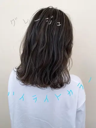 ミディアム カラー Beach 代表 KENTAのヘアスタイル