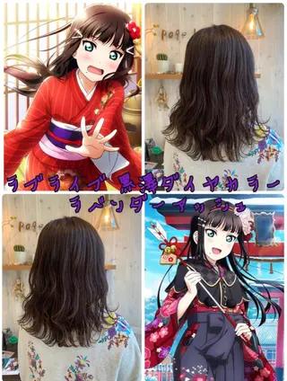 ミディアム カラー アニメオタク美容師/ miharuのヘアスタイル