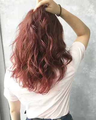 セミロング カラー レイヤーカット BLend 渋谷のヘアスタイル