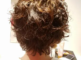 ショート パーマ 田中 光のヘアスタイル