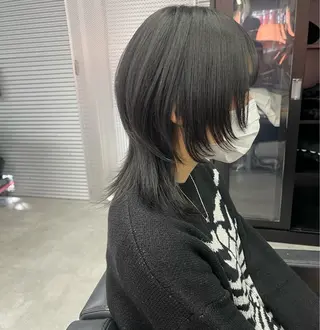 ミディアム 柏 ウルフ/レイヤー 田中佐和🐺のヘアスタイル