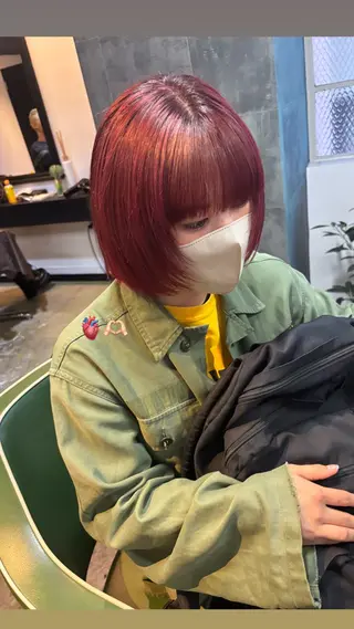カラー ヘアアレンジ 広島/ボブ/レイヤー 🌿‬wakabaのヘアスタイル