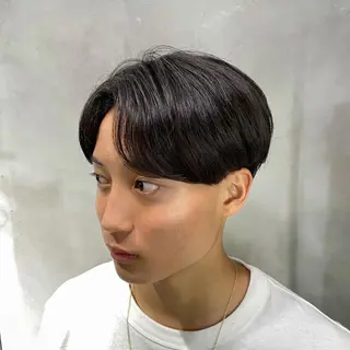 ショート メンズ メンズサロン代表 曲がる縮毛矯正のヘアスタイル