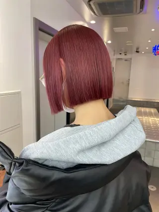 ショート カラー 🦄垢抜けボブ特化× 暖色カラー未来🦄のヘアスタイル