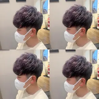 カラー メンズ レイヤー×艶髪特化 マネージャー安藤光司のヘアスタイル