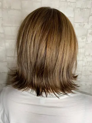 ミディアム カラー 船津武俊 フナツタケトシのヘアスタイル