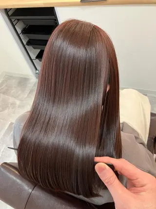 ロング カラー ヘアアレンジ キッズ 横浜関内髪質改善 re:Magoのヘアスタイル