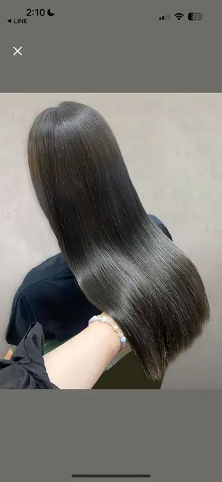 セミロング センター南　髪質改善 大引　優のヘアスタイル
