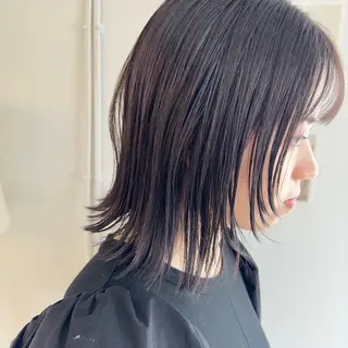 ミディアム カラー ヘアアレンジ ブリーチなし透け感/ マンツーマン/Ryoのヘアスタイル