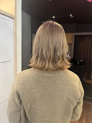 ミディアム カラー 🪽髪質改善矯正 🤍MIU🤍のヘアスタイル