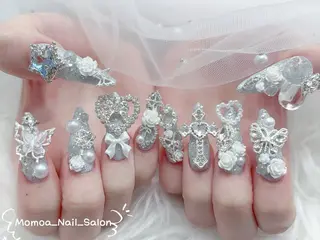 ネイル MoMoA Nail ネイル長さ出し専門店のネイルデザイン