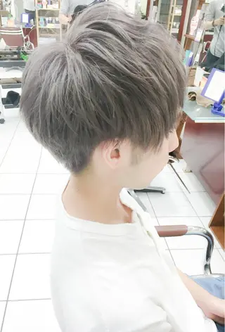 ショート カラー ヘアアレンジ メンズ モテ髪透明感❤️ デイズヘアカラーのヘアスタイル