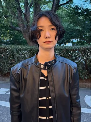 ショート パーマ 韓国レイヤー YOKE reinaのヘアスタイル