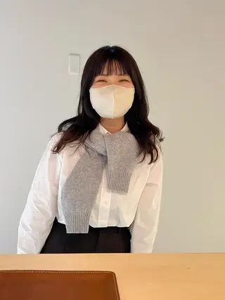 セミロング io濱川 遥のヘアスタイル