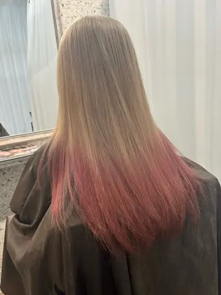ロング カラー SHOTO ハイトー ン/ブロンドカラーのヘアスタイル