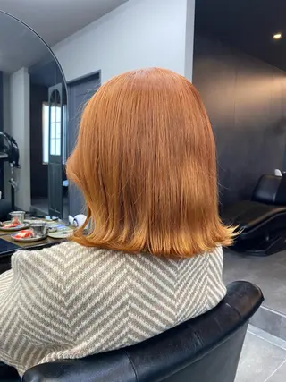 ミディアム maco 艶感ハイトーン🦋のヘアスタイル