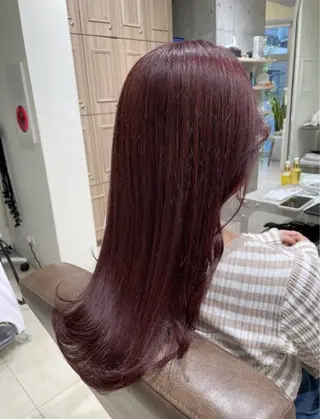 ロング 艶カラー🩵中久保 舞優🩵のヘアスタイル