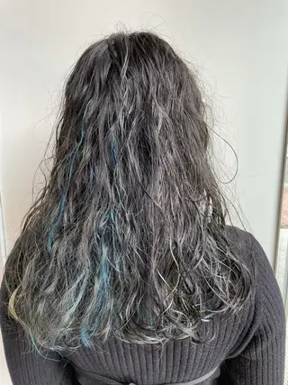 ロング パーマ 吉田一輝 外国人パーマのヘアスタイル