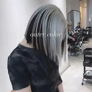 ミディアム カラー 💜ハイトーン💛 マジカルかいちゃんのヘアスタイル