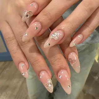 ネイル ワンホン/キラキラ ネイル💎yukaのネイルデザイン