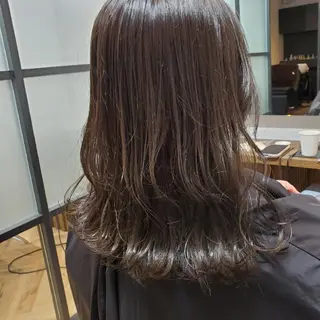 セミロング カラー 手島 大貴のヘアスタイル
