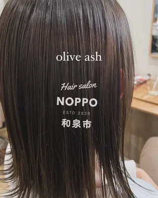 セミロング カラー NOPPO 和泉市 美容室／奥村　飛鳥のヘアスタイル