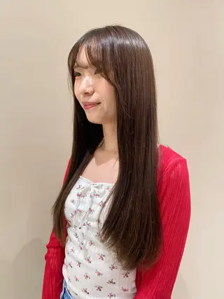 ロング カラー ベージュ/アレンジ /横浜/杉本千夏のヘアスタイル