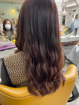 ロング カラー 大坪 拓斗のヘアスタイル