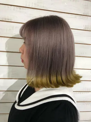 ミディアム カラー 🧡艶髪ちゅるん髪 🫧🧡YUKI❄️のヘアスタイル