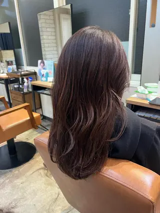 セミロング 心斎橋美容室 ARCHEあやかのヘアスタイル
