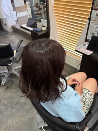 ミディアム カラー 奥山 和奏のヘアスタイル