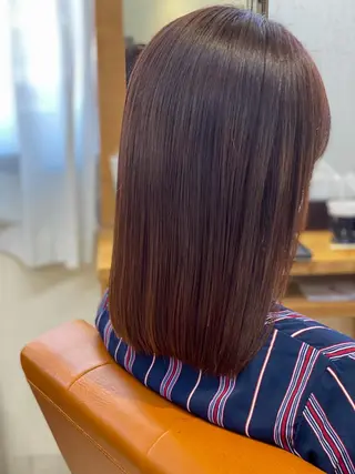 ミディアム カラー 森下 友　Dio...池袋のヘアスタイル