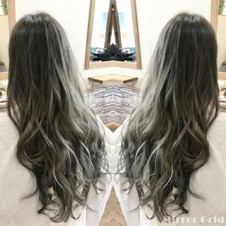 ロング カラー N-plants 和泉中央店のヘアスタイル