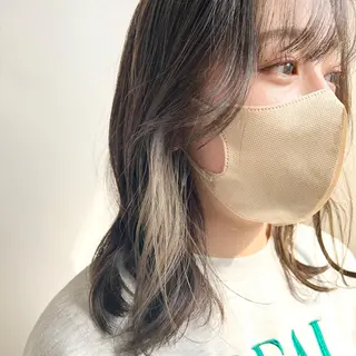 ミディアム カラー 髪質改善/韓国ヘア 顔まわり特化yutoのヘアスタイル
