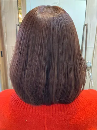 ミディアム カラー 三島 有佳里のヘアスタイル