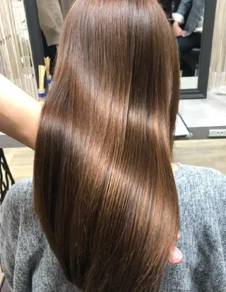セミロング カラー 髪の病院  ルーミールームのヘアスタイル