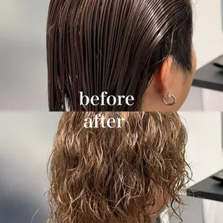 ミディアム パーマ パーマ/パーマ落とし /藤木舜太のヘアスタイル