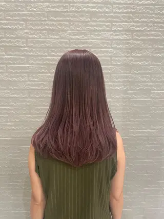 ロング カラー 大川 美優のヘアスタイル