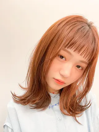 ミディアム カラー ✨カラー支持No.1 🧸ワキ カナコ🧸のヘアスタイル