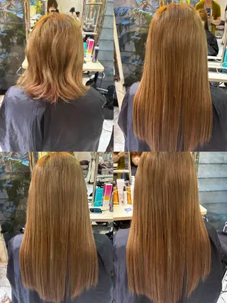 ロング カラー ササ キのヘアスタイル