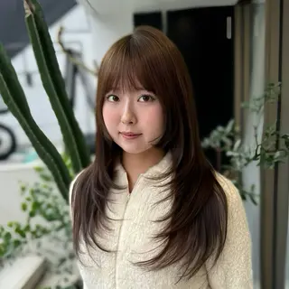 ロング 🤍 韓国ヘア / INORI 🤍のヘアスタイル