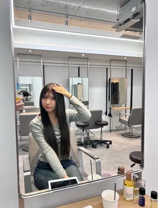 ロング カラー yuna/韓国ヘア ／透明感のヘアスタイル