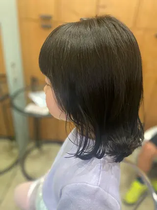 ミディアム キッズ 髙橋紋菜🍏 イオンモール名取2階のヘアスタイル