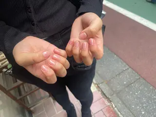 ネイル はばすみれ🎀ﾈｲﾙ 光ﾌｪｲｼｬﾙ ﾍｱのネイルデザイン