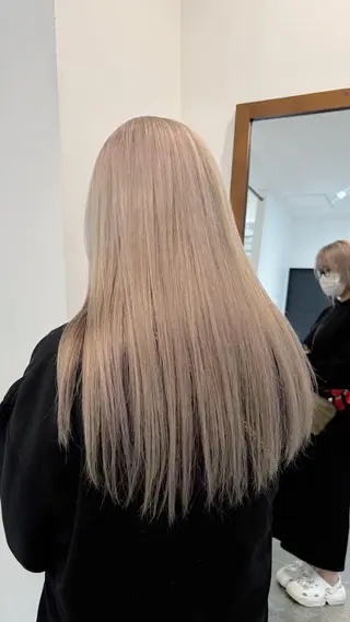 ロング カラー Buddyhair LEAP所属・ひいろ パーマ/ダブルカラーのヘアスタイル