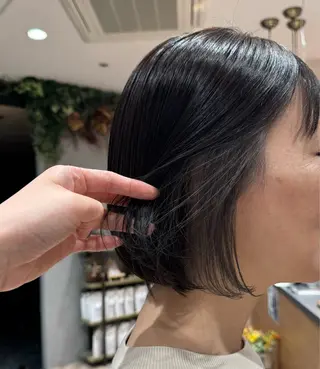 ミディアム 堀結香/顔まわり レイヤー/蒲生四丁目のヘアスタイル